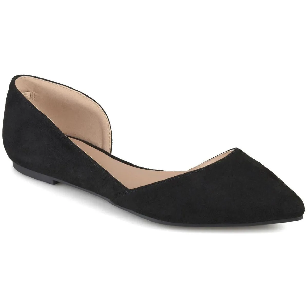 Journee Collection Womens Ester Faux Suede Slip On D'Orsay